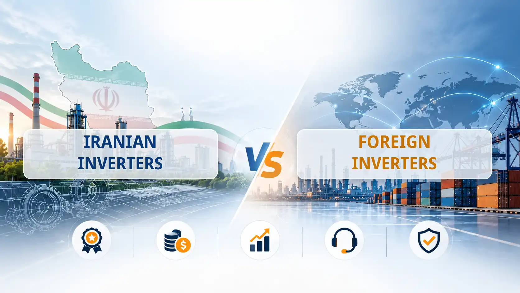 اینورتر ایرانی یا خارجی؟ مقایسه کیفیت، قیمت و عملکرد